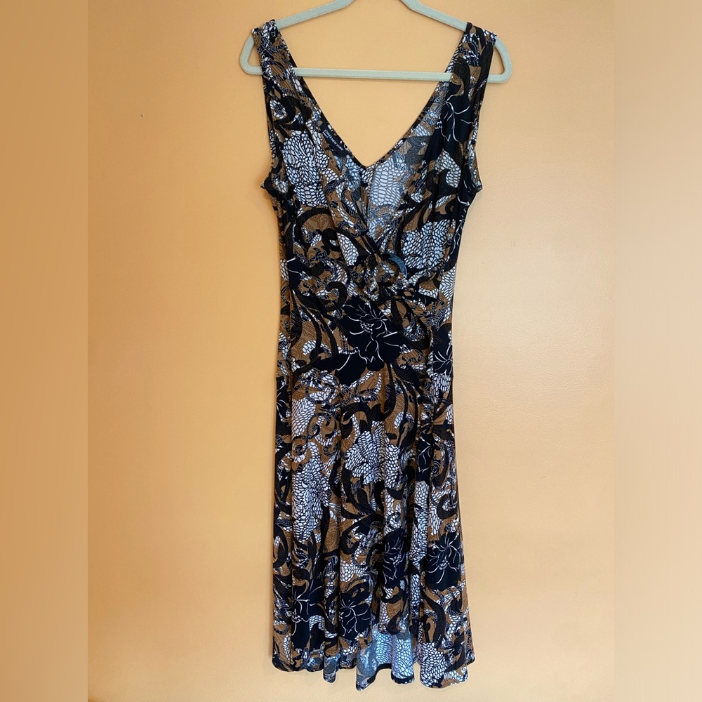 Brown Jones New York Multi Pattern Dress 14